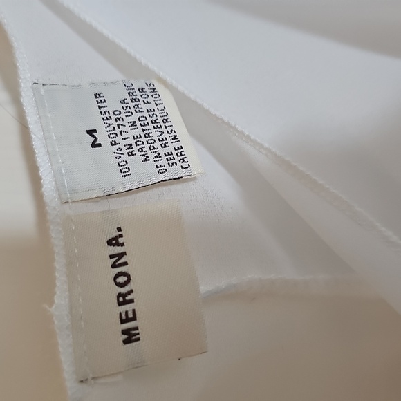 NWOT Merona Semi-sheer white Swim Vacation coverup pants w Waist Tie Medium - Picture 4 of 13